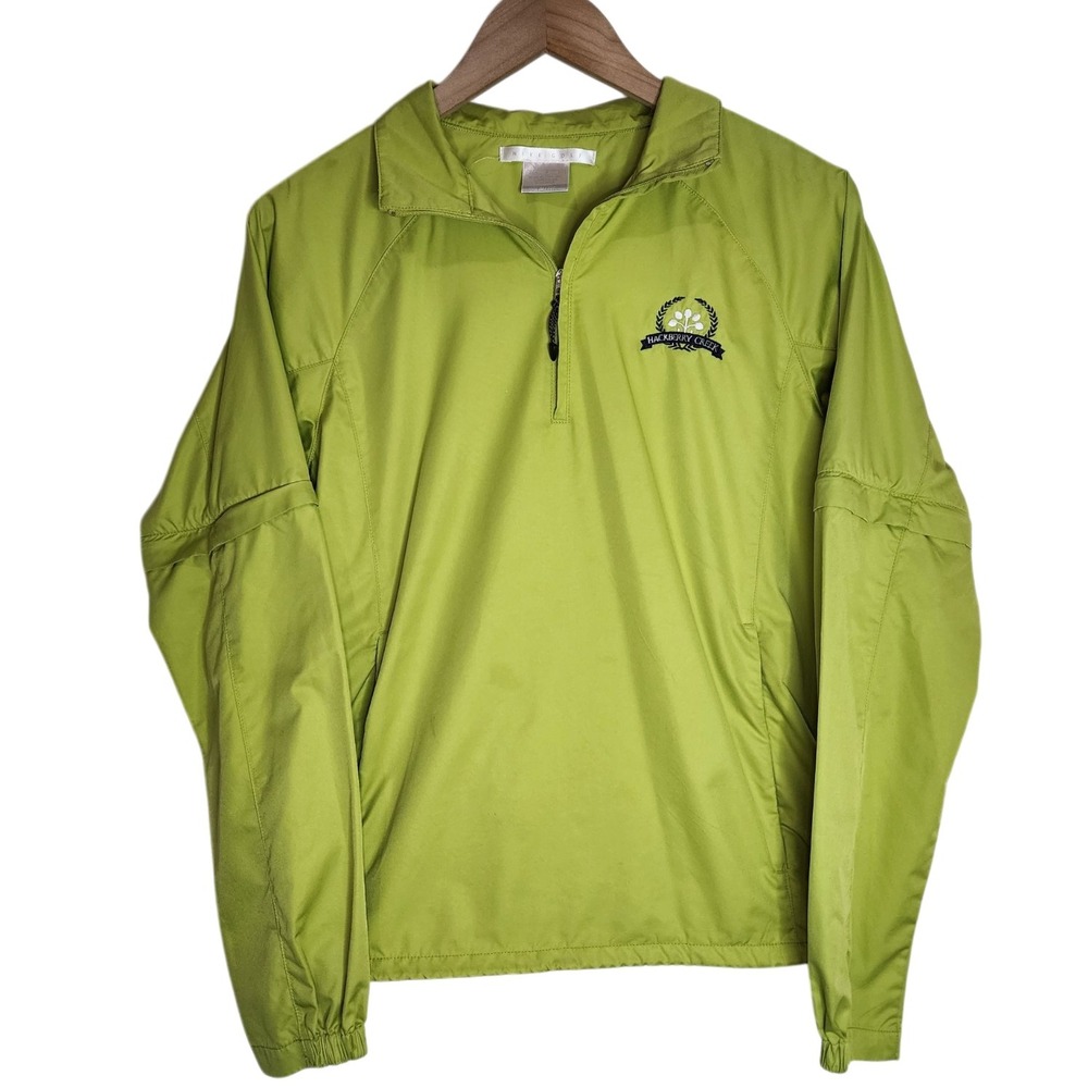 Nike‎ Golf Jacket Women's Small Zip Off Sleeves Clima-Fit Green